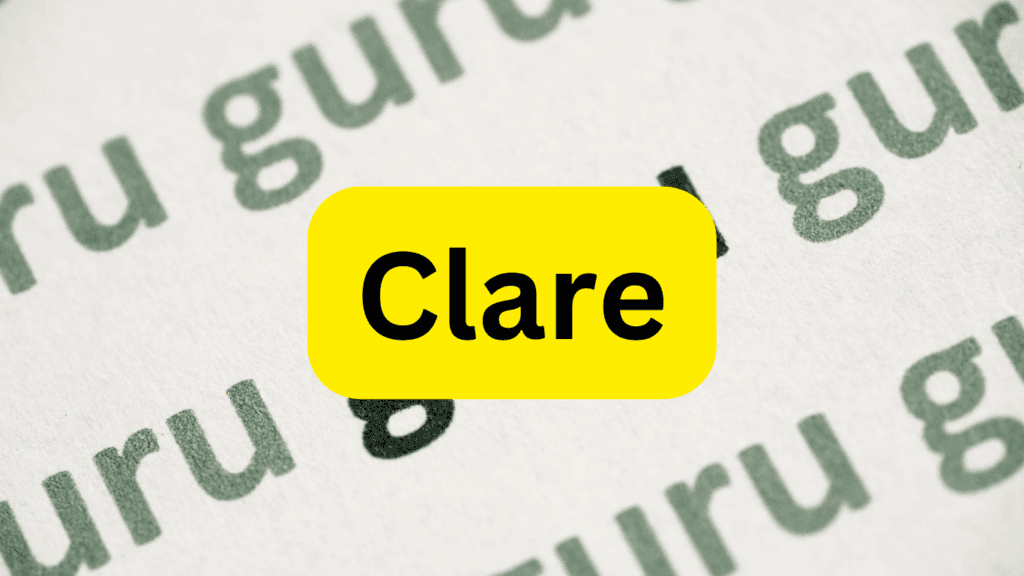 Clare Dinar Guru 1