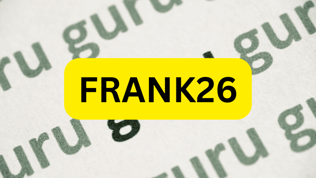 Frank26 update (07-06-2026) 1 FRANK26 Feature