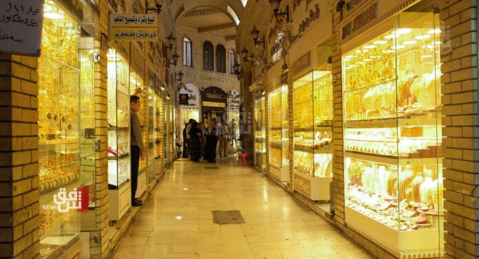 Gold prices in the markets of Baghdad and Kurdistan at the end of the week