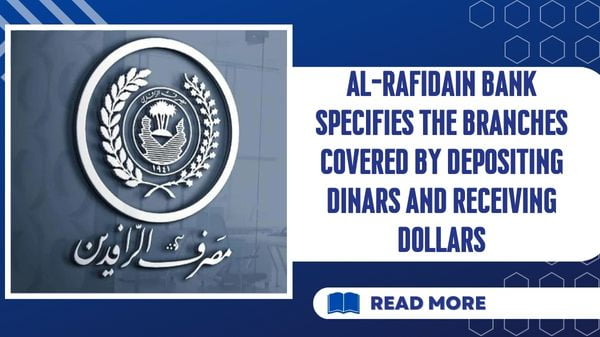 Al-Rafidain Bank specifies the branches covered by depositing dinars and receiving dollars