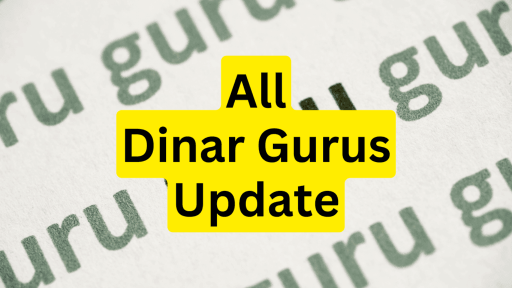 All Iraqi Dinar Guru Update