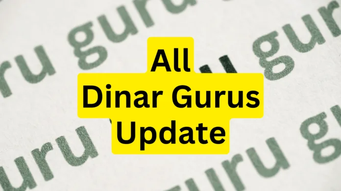 All Iraqi Dinar Guru Update