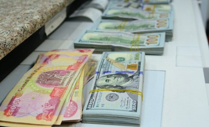 Dollar exchange rates open at a new high in Baghdad and Kurdistan