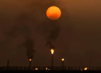 Oil stabilizes and a barrel of Brent hovers near $80