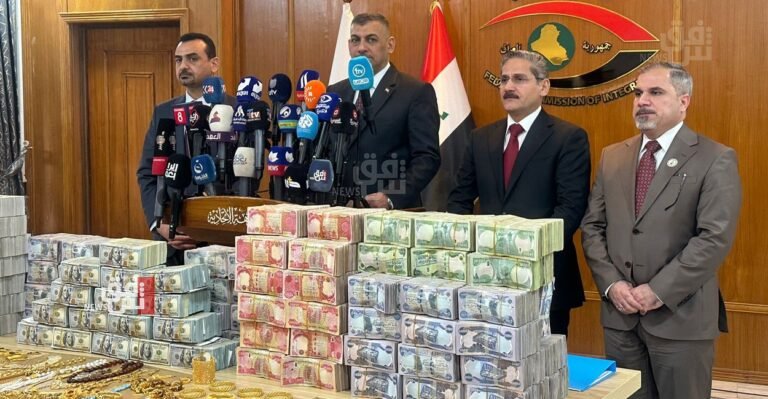 Iraqi Integrity announces the recovery of billions of dinars and gold jewelry from government officials