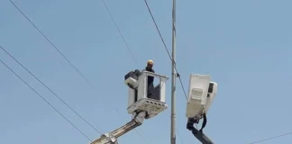 Unveiling a strategic line that supplies electricity to 6 cities in western Nineveh