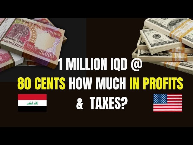 Edu Matrix – One Million IQD at 80 Cents Equals How Much in Profits and Taxes?