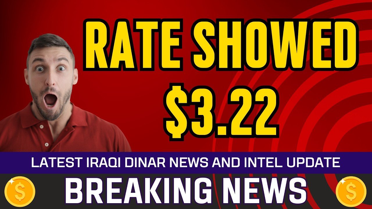 Iraqi Dinar – Rate Showed $3.22 – Today IQD Value to Dollar RV News Guru Updates Exchange Rate