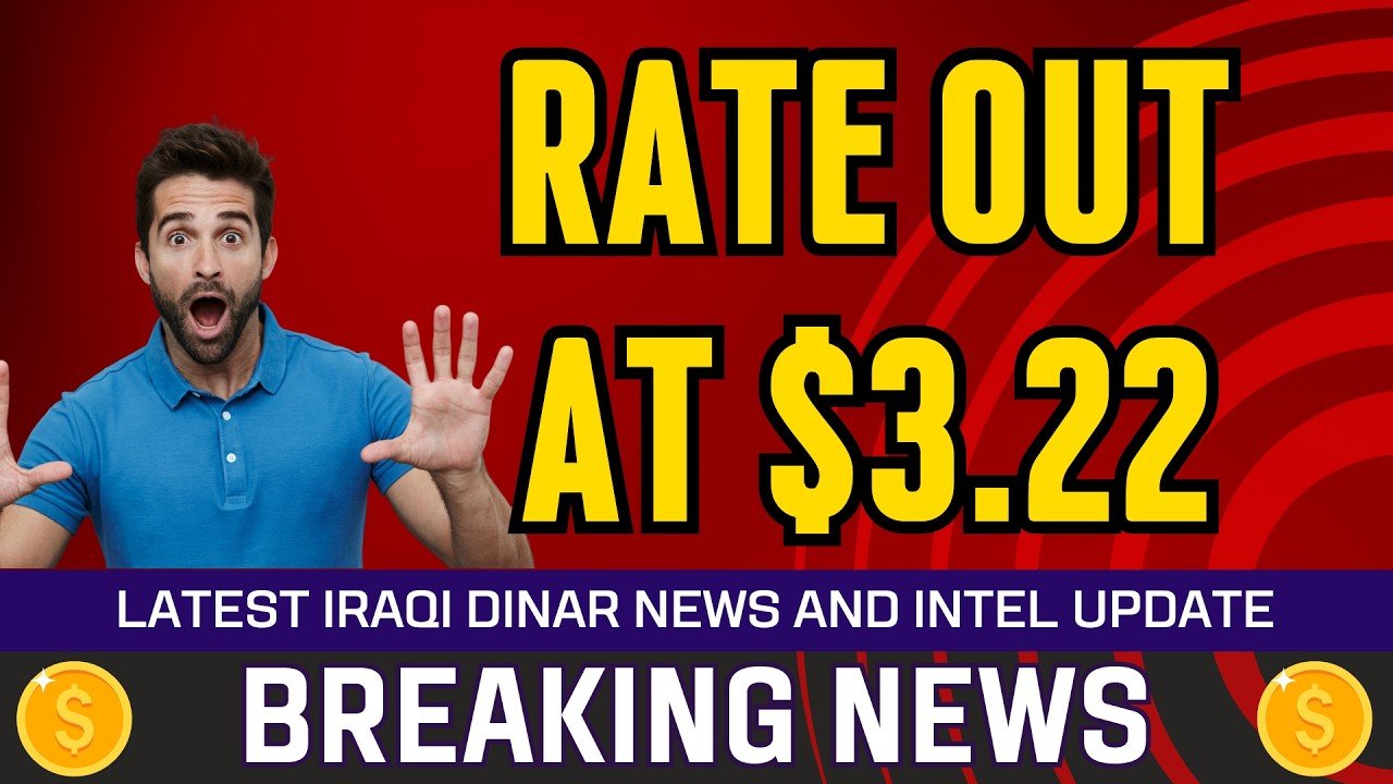 Iraqi Dinar – Rate Out at $3.22 – Today IQD Value to Dollar RV News Guru Updates Exchange Rate