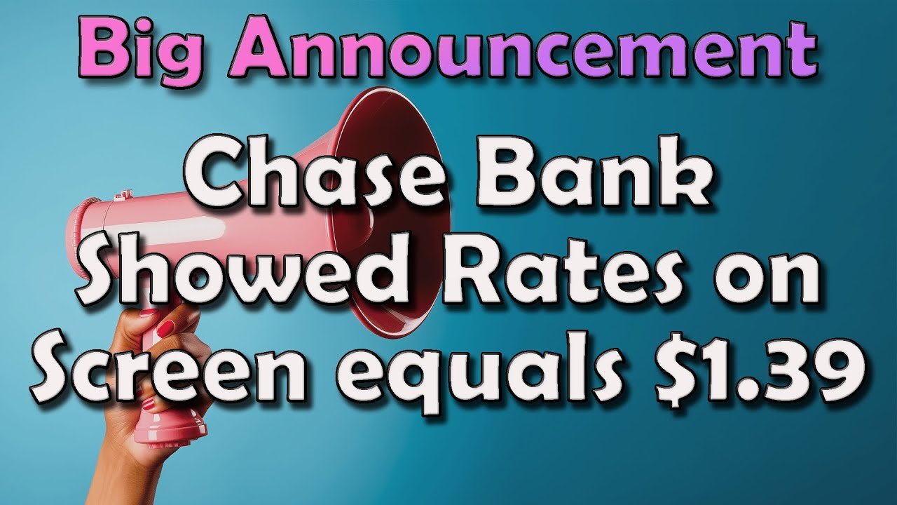 Iraqi Dinar – Big Announcement Chase Bank Showed Rates on Screen Equals to $1.39 – IQD News Today!