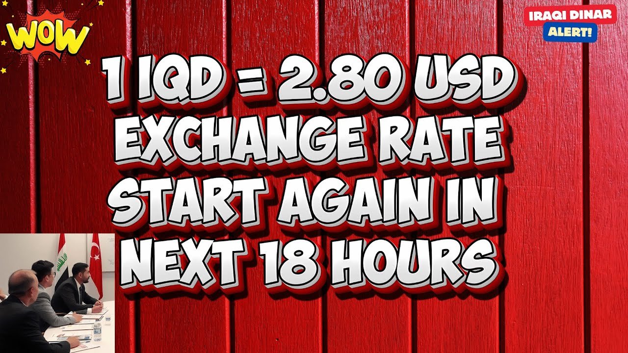 Iraqi Dinar – 1 IQD = 2.80 USD Exchange Rate Start Again in Next 18 Hours – Today IQD Update & News