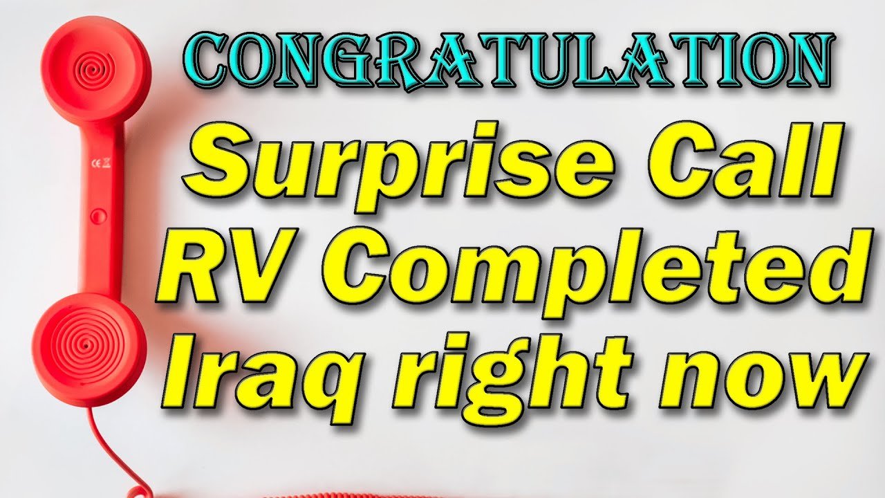 Iraqi Dinar – Congratulation Surprise Call RV Complete in Iraq Right Now – Today IQD Updates & News