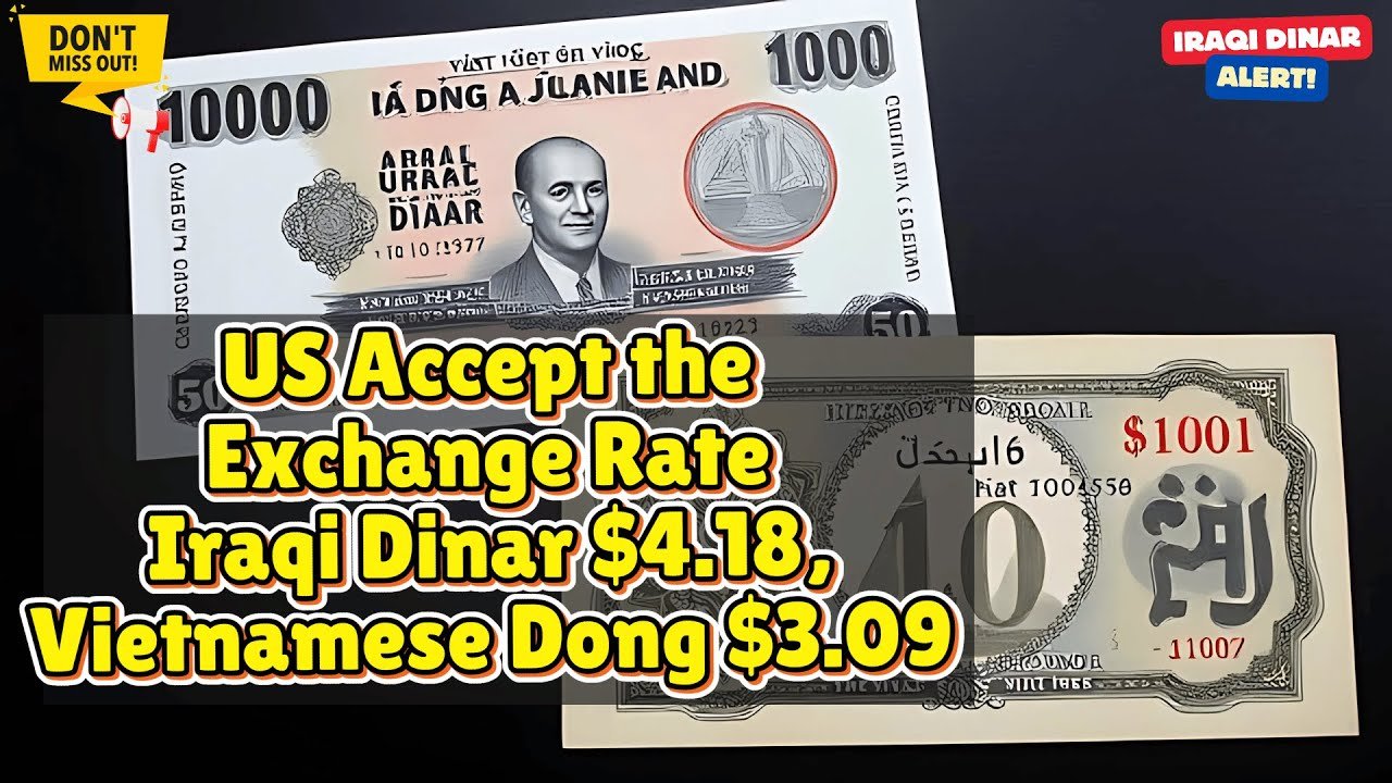 Iraqi Dinar – US Accept the Exchange Rate IQD $4.18, Vietnamese Dong $3.09 – Today IQD Update & News
