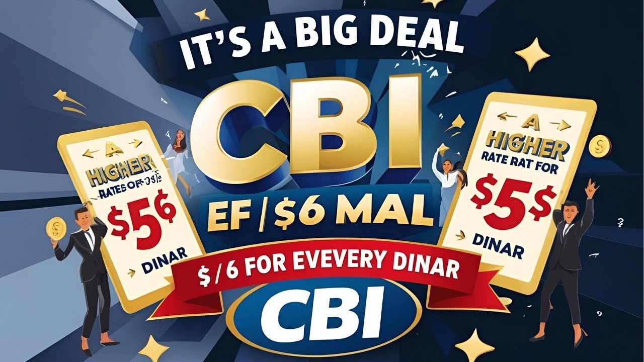 Iraqi Dinar – It’s a Big Deal CBI Pay You a Higher Rate $5/$6 for Every Dinar – Today IQD Update