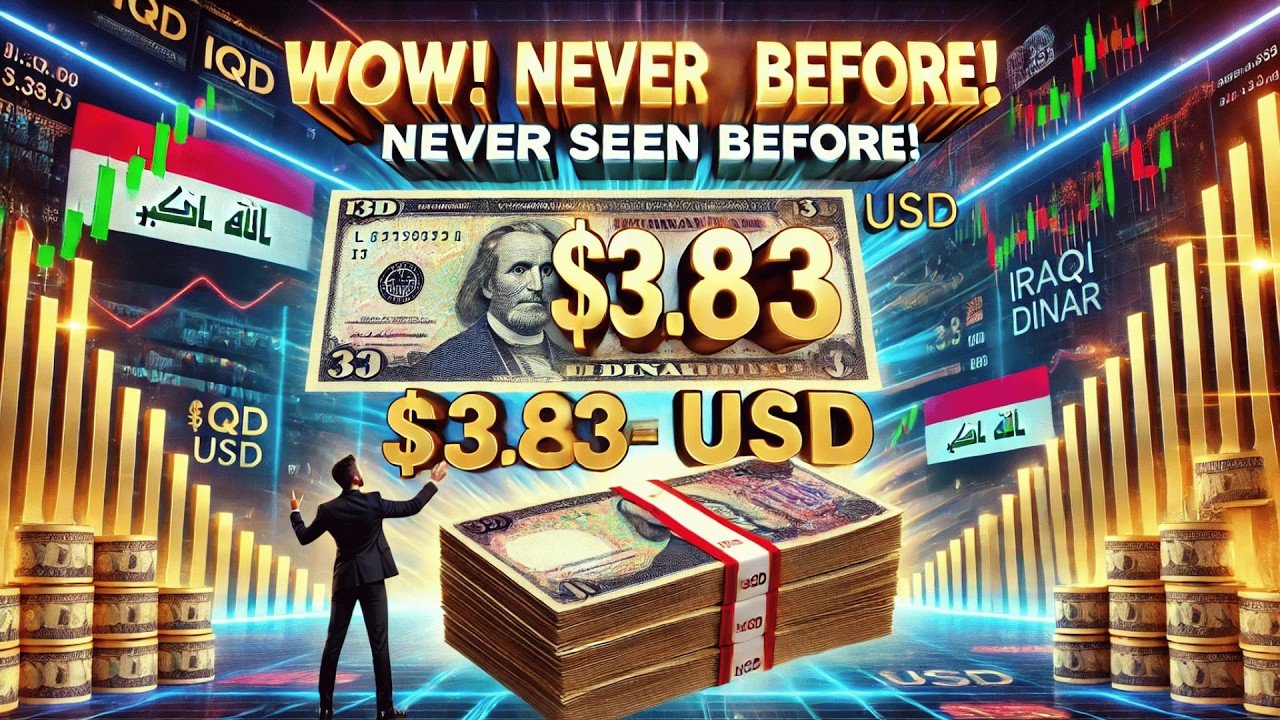 Iraqi Dinar – Wow! Wow! Wow! never seen these Exchange Rates 3.83 IQD to USD – Today IQD Update