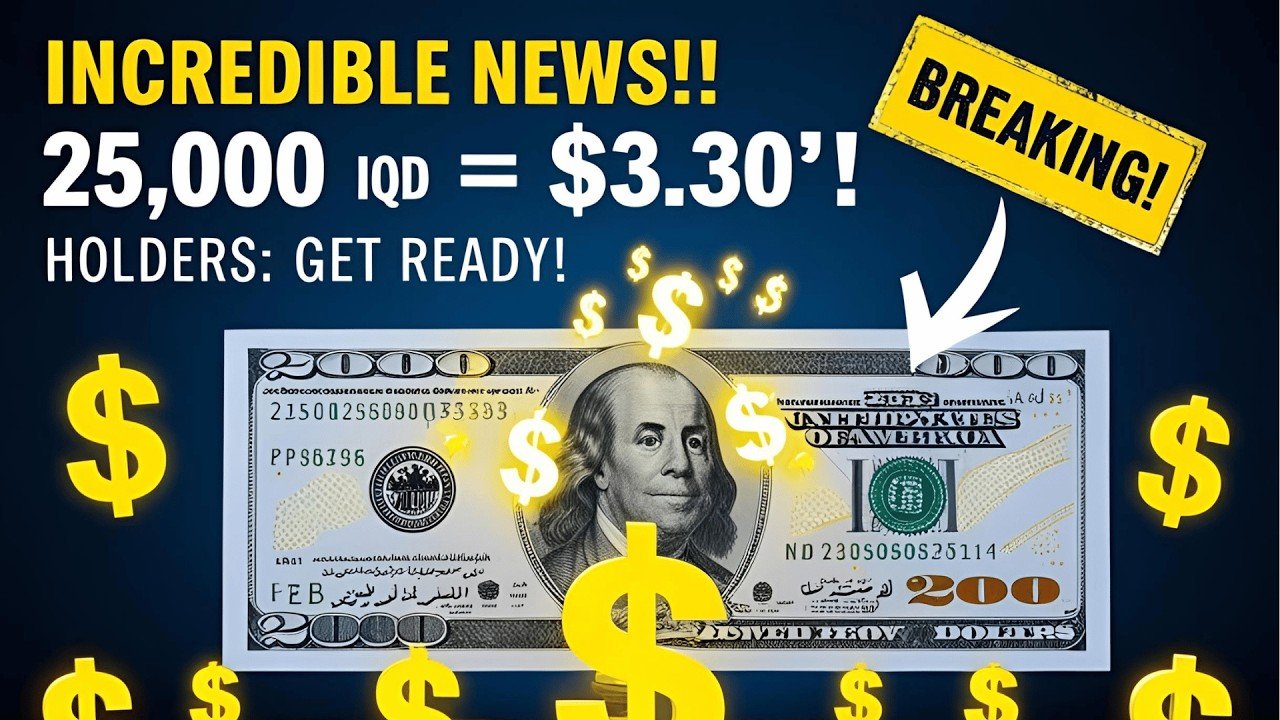 Iraqi Dinar – Incredible News! 25,000 IQD Note HOLD THAT NOTE – IT’S WORTH $3.30 NOW! – IQD & RV News