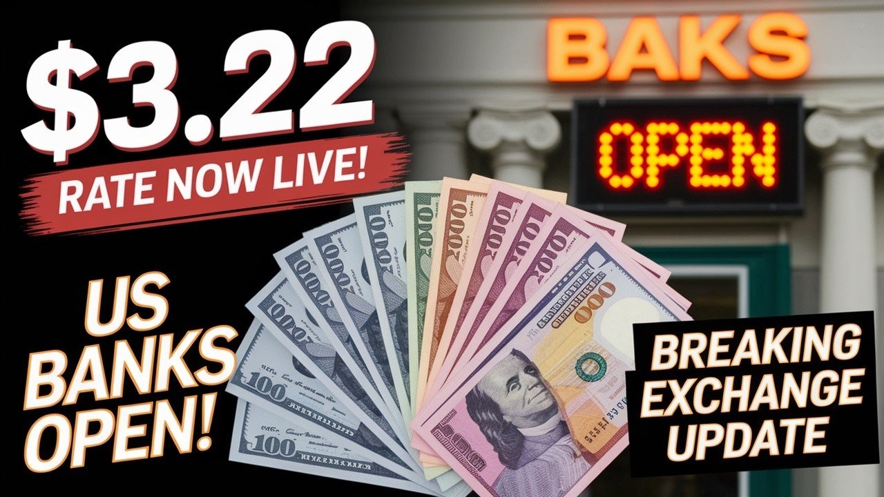 Iraqi Dinar – BREAKING US Banks Now OPEN – Live $3.22 IQD Exchange Rate Revealed! – Today RV News