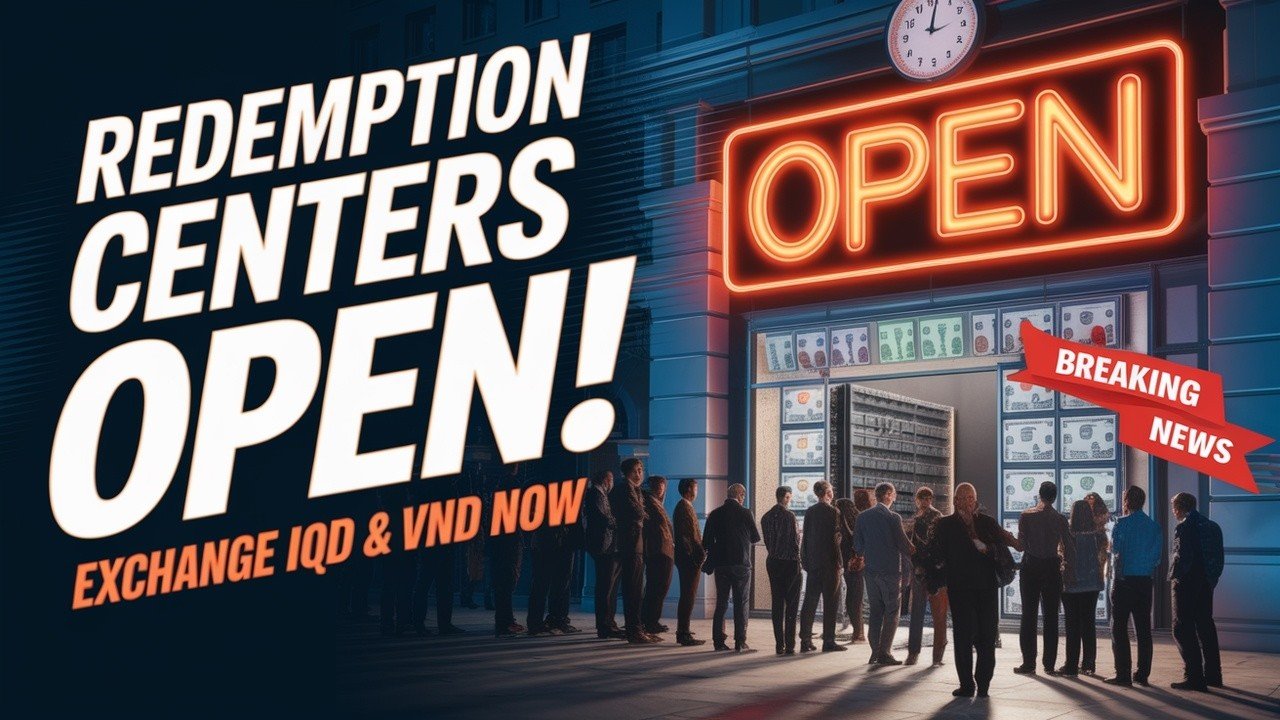 Iraqi Dinar – Redemption Centers OPEN! Exchange IQD & VND at NEW RATES Now – Today Latest RV News