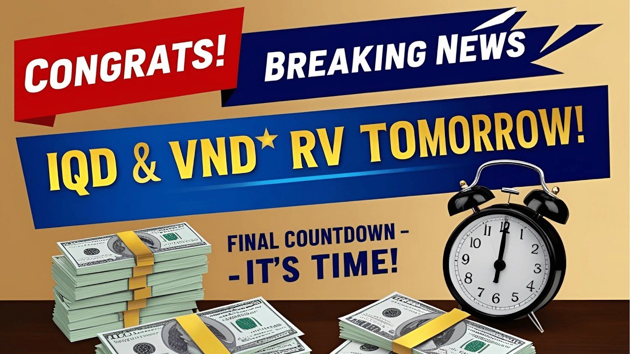 Iraqi Dinar – Congratulation IQD & VND RV Tomorrow Morning – Latest IQD RV News Today!