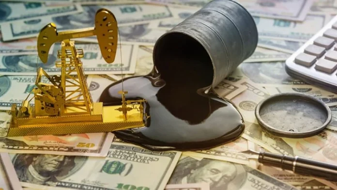 Oil declines as the dollar rises and OPEC+ production increases are anticipated.