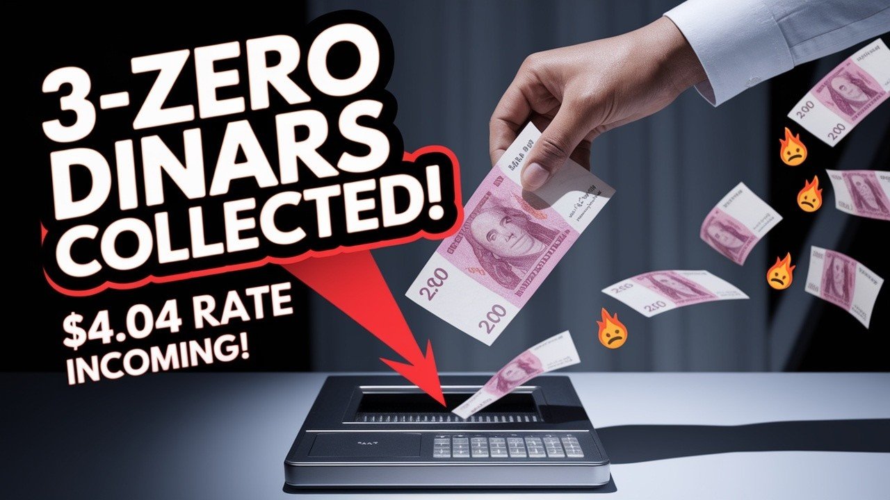 Iraqi Dinar – They’re Collecting the 3-Zero Dinar Notes – $4.04 Rate Is Coming! – Today IQD RV News