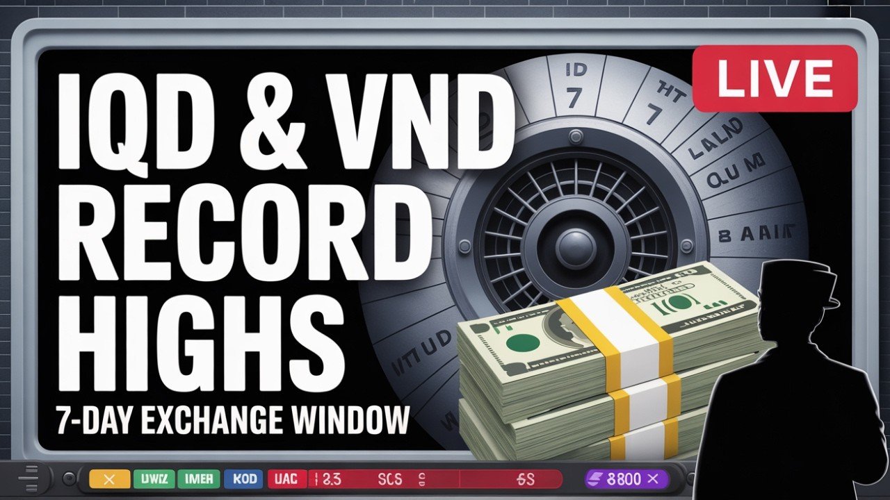 Iraqi Dinar – IQD & VND at Record-High Rates! Exchange Window NOW OPEN! – Today Latest IQD RV News