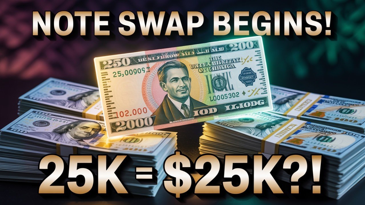 Iraqi Dinar – Dinar Note Swap Begins – 25K IQD Equals $25K? Massive RV Update! – Today IQD RV News