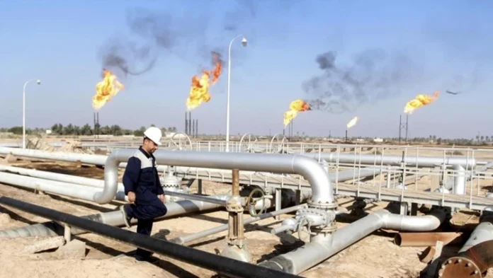 Oil falls but is on track for a third weekly gain.
