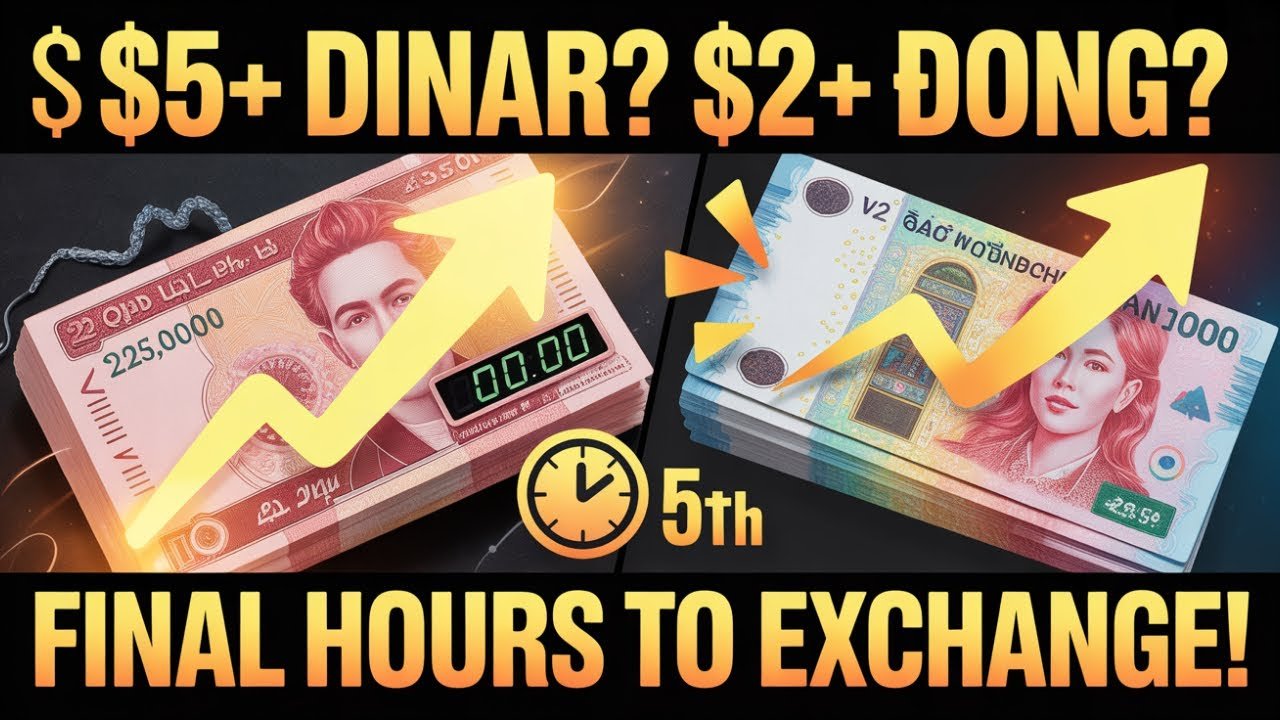 $5+ Dinar? $2+ Dong? Final Hours to Exchange – HUGE Moves! – Iraqi Guru Updates & News Today