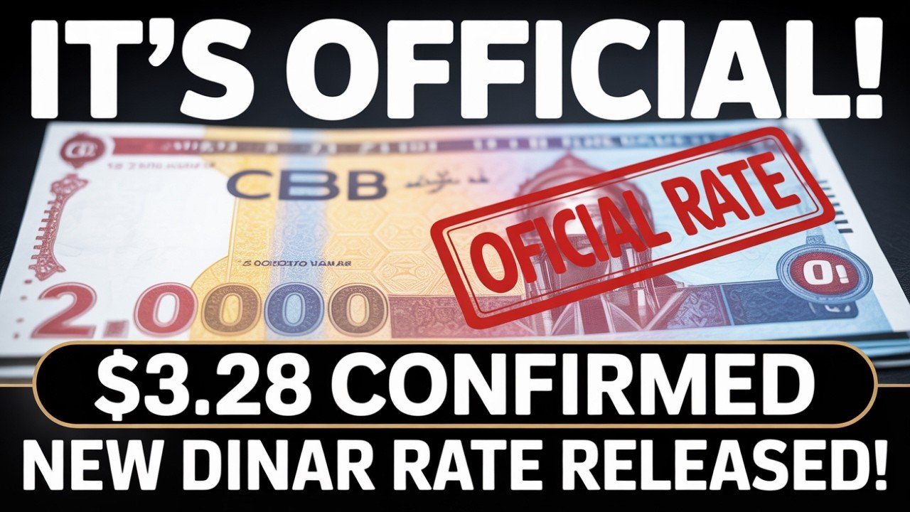 Iraqi Dinar Rate OFFICIALLY Released – Huge Update for IQD Holders! – IQD News & Update Today