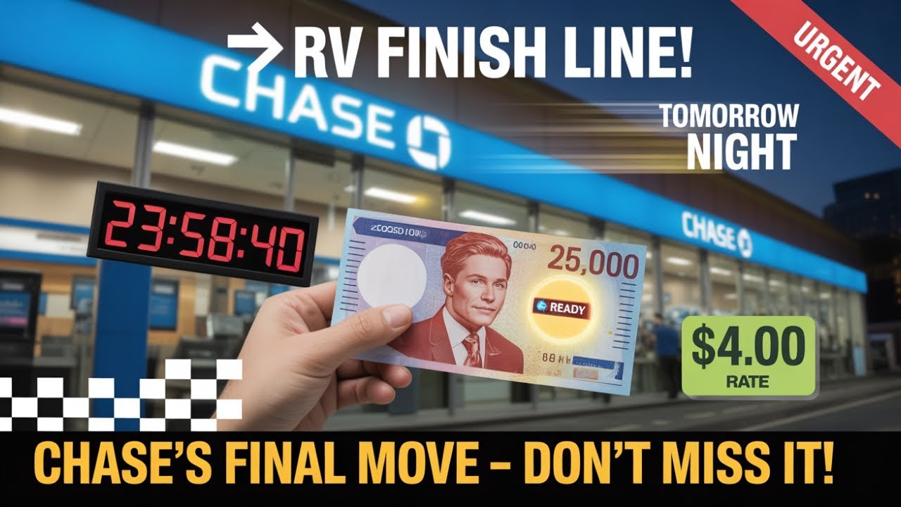 RV Finish Line in Sight! Chase Bank’s Final Push Set for Tomorrow Night! – Iraqi Dinar News & Update