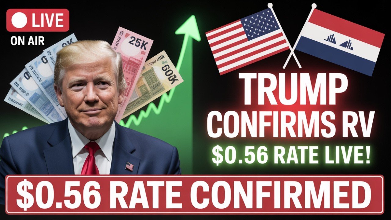 LIVE on TV: Trump Confirms Iraqi Dinar Revaluation – $0.56 Rate Hits Global Markets! – IQD Guru News