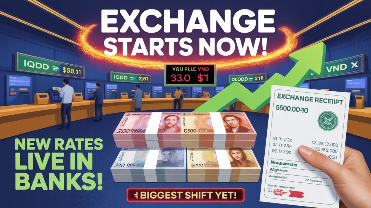 IQD & VND Exchange Starts! New Rates Go LIVE in Banks Today! 💥 Iraqi Dinar Biggest Currency Shift!