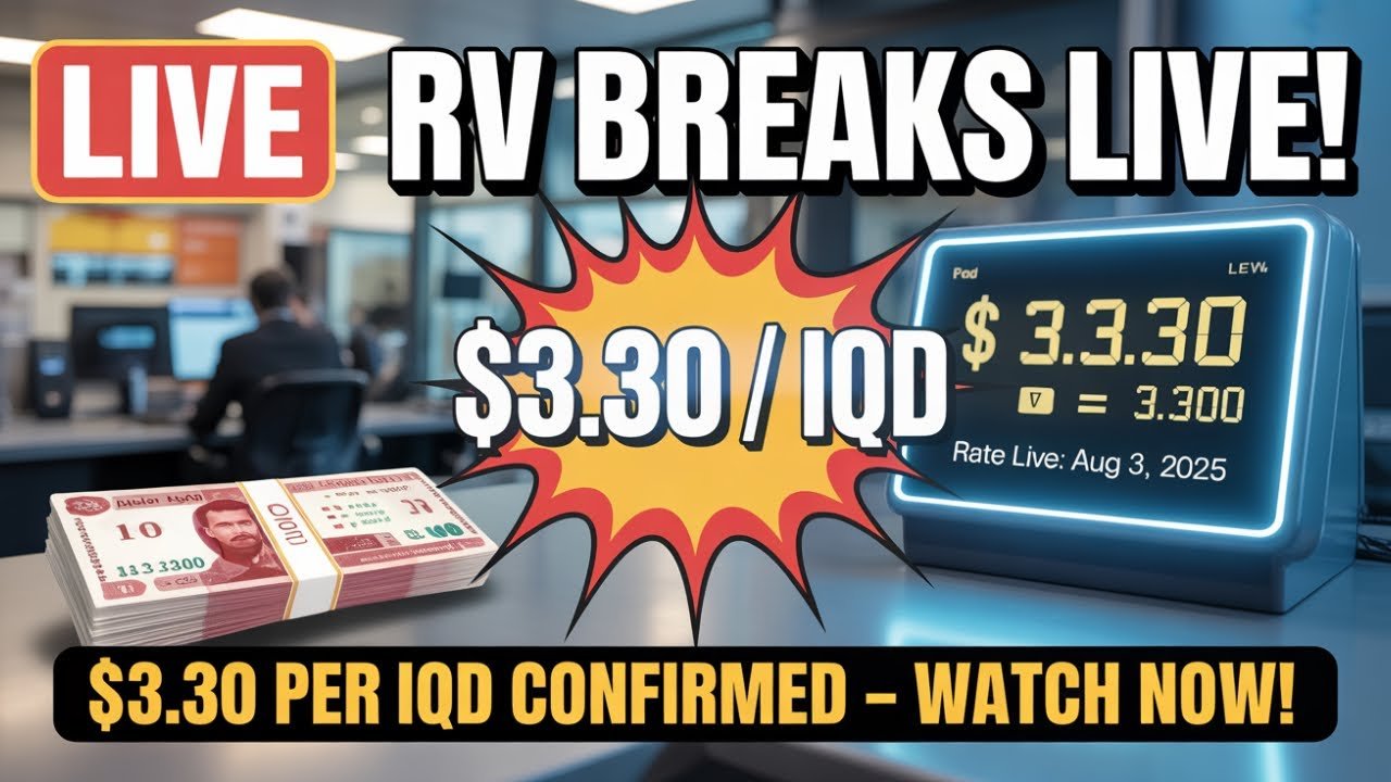 RV BREAKS LIVE! $3.30 per IQD Confirmed – Watch This NOW! – Iraqi Dinar News Today