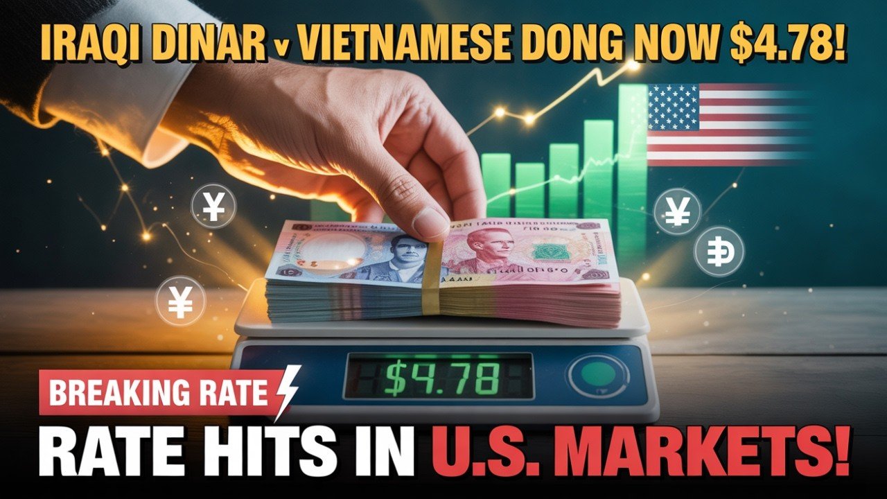 Iraqi Dinar – Vietnamese Dong Now $4.78 Rate Hits In U.S. Markets! – IQD News Today