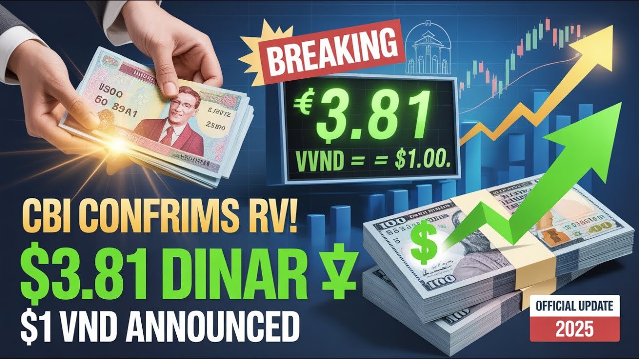IQD News – CBI Confirms Revaluation! – Iraqi Dinar $3.81 – VND $1 Announced