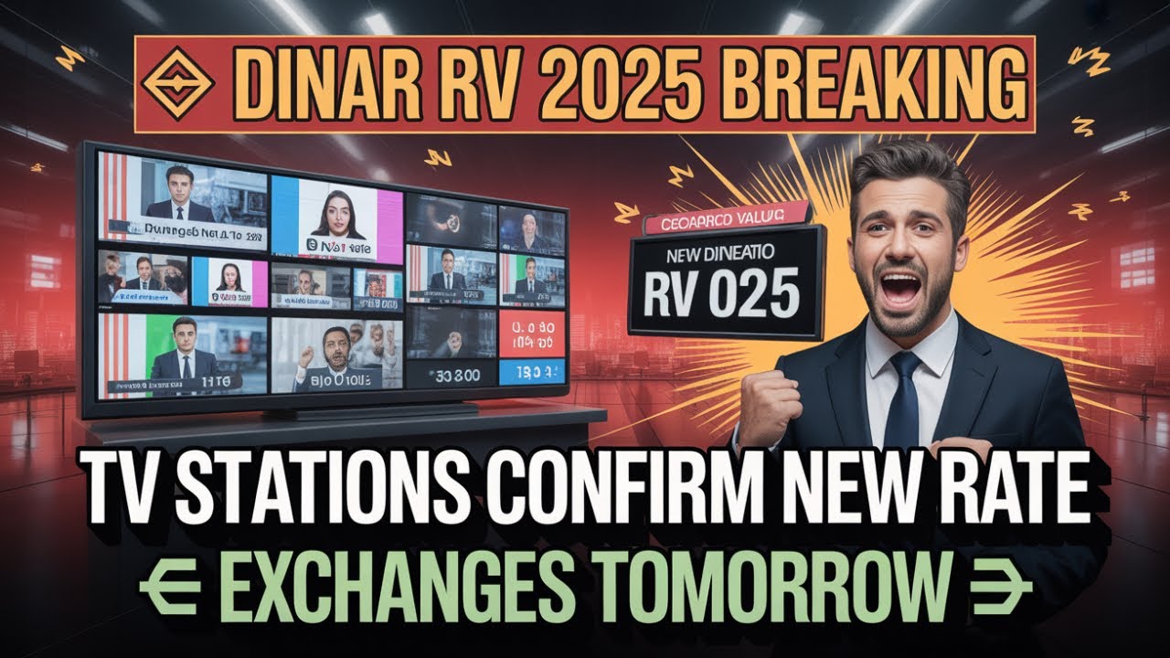 Dinar RV 2025 – TV Broadcast Confirms New Rate – Exchanges Start Tomorrow! – Today’s IQD News!