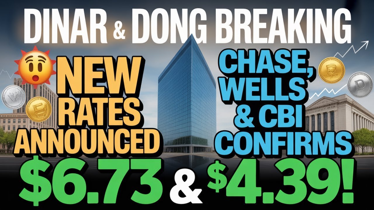 Iraqi Dinar & Dong BREAKING – New IQD Rates Announced – Chase, Wells & CBI Confirms $6.73 & $4.39!