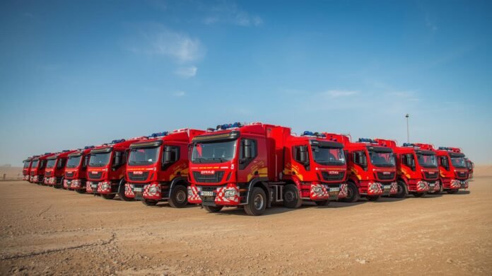 Iraqs Civil Defense acquires IVECO Eurocargo firefighting trucks Iraqs Civil Defense acquires IVECO Eurocargo firefighting trucks