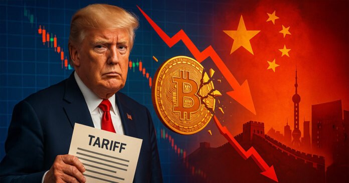 Trump justifies China tariffs as crypto market crashes Trump justifies China tariffs as crypto market crashes