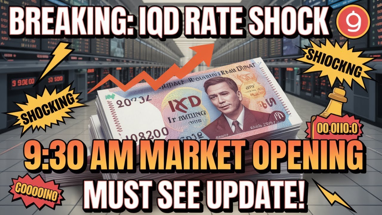 BREAKING Iraqi Dinar Update 9:30 AM | IQD Rate Shock Revealed! – Today’s Iraqi Dinar News!