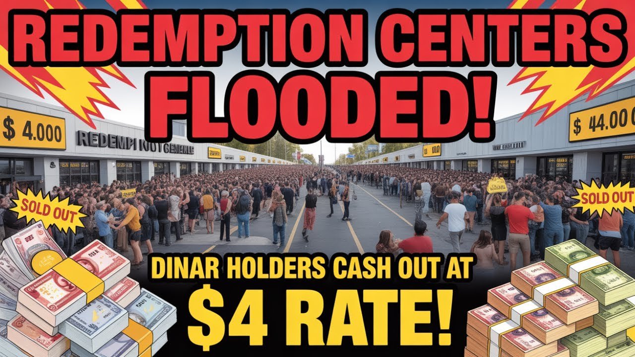 Redemption Centers FLOODED! Dinar Holders Cash Out at $4 Rate! – Today’s Iraqi Dinar News!