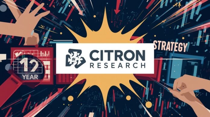 Citron Research celebrates one year bet against Strategy defends short position