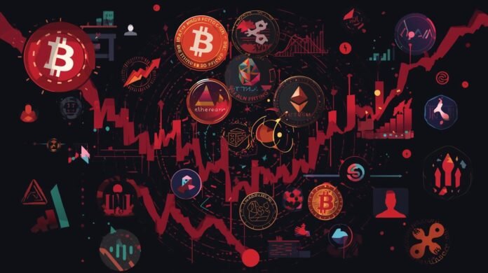 Crypto goes red  BTC ETH XRP SOL keep spiraling but interest is still high