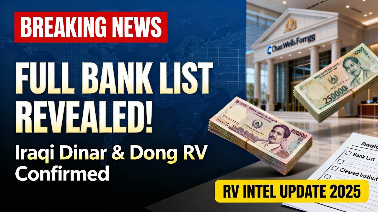 BREAKING Full Bank List for Iraqi Dinar & Dong RV Finally Revealed! – This Changes Everything!
