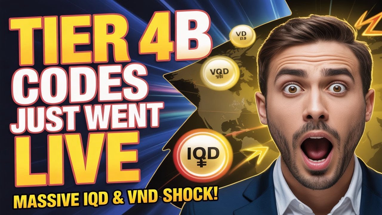 Tier 4B Codes Just Went LIVE – Massive IQD & VND Shock! – Iraqi Dinar News!
