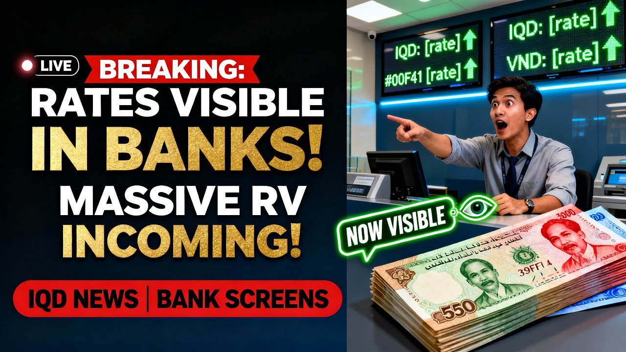 Breaking Iraqi Dinar & Dong Rates VISIBLE in Banks Screens — Massive RV Move Incoming! – IQD News
