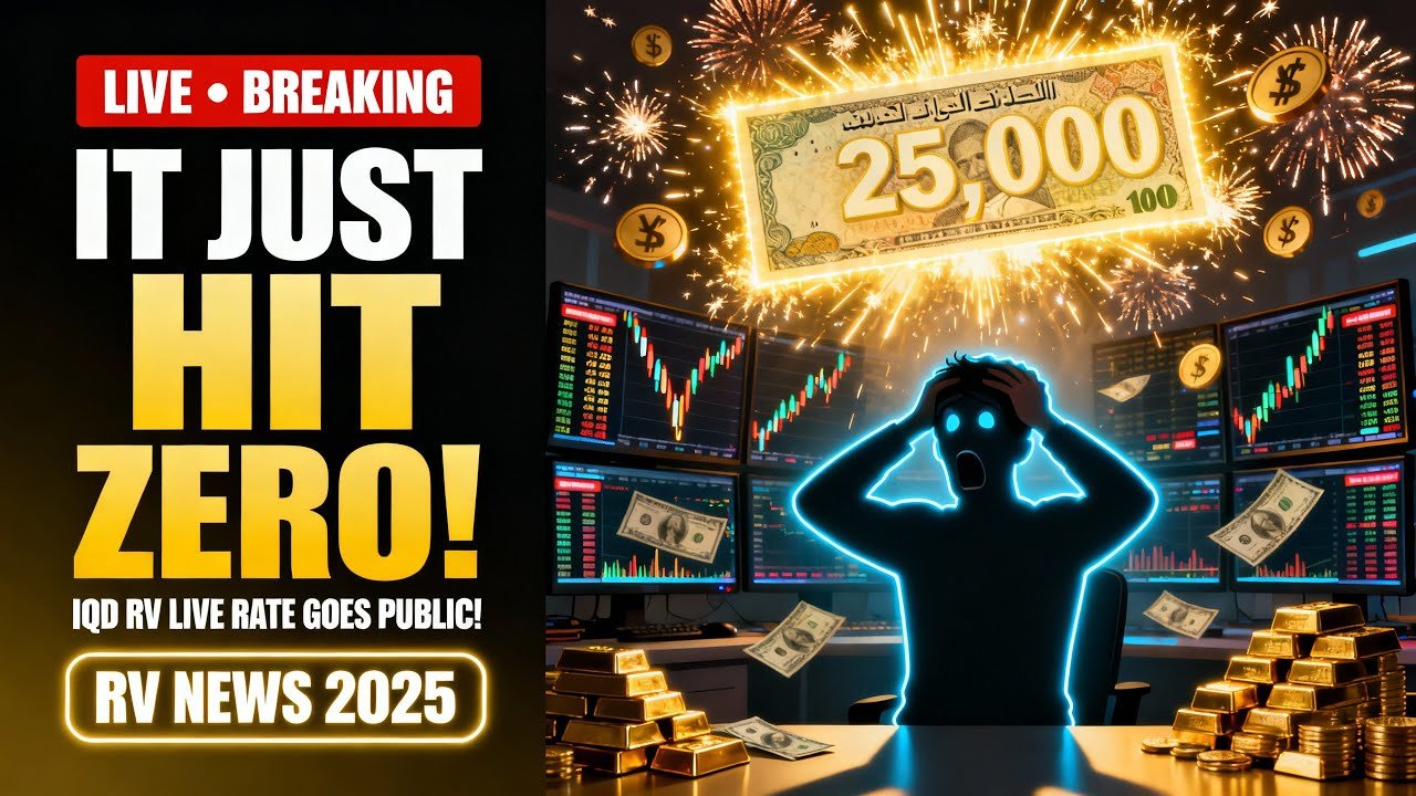 It Just Hit Zero — IQD RV Live Rate Goes Public! – RV News 2025 – Iraqi Dinar News