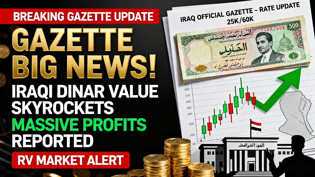 Gazette Big News! Iraqi Dinar Value Skyrockets – Massive Profits! – IQD News 2025