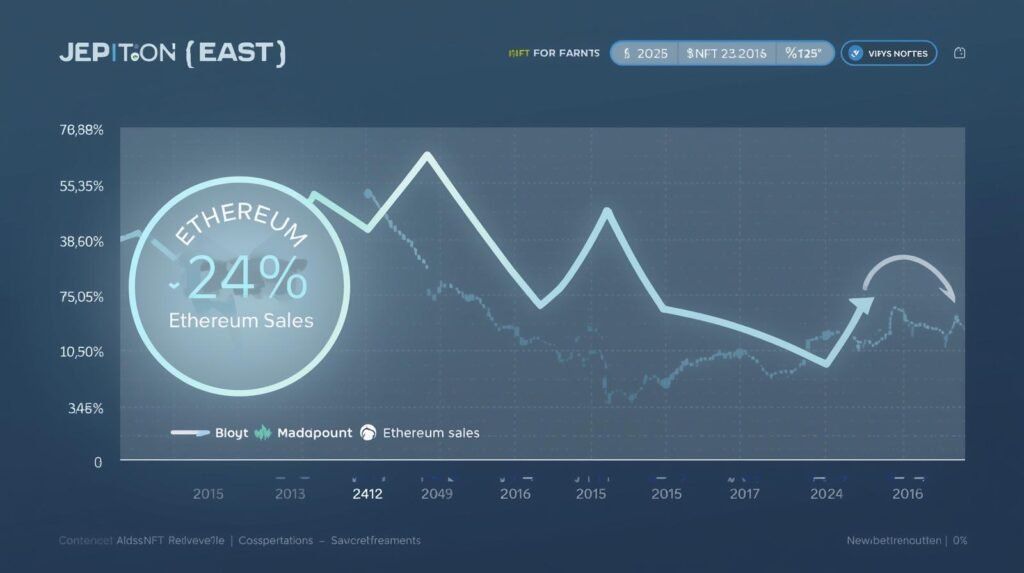 NFT sales show minor drop to 65.5M Ethereum sales plunge 24